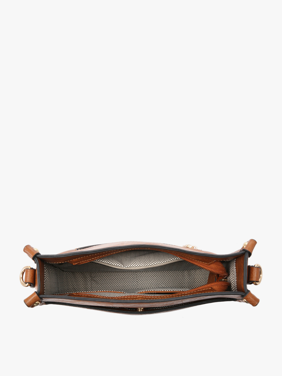Chloe Crossbody with Guitar Strap: Pale Yellow