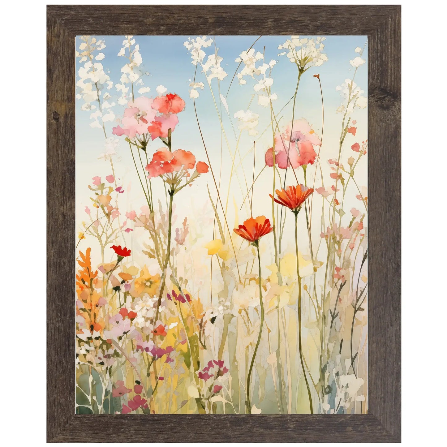 Sunkissed Wildflowers 20x26" 1.25" frame