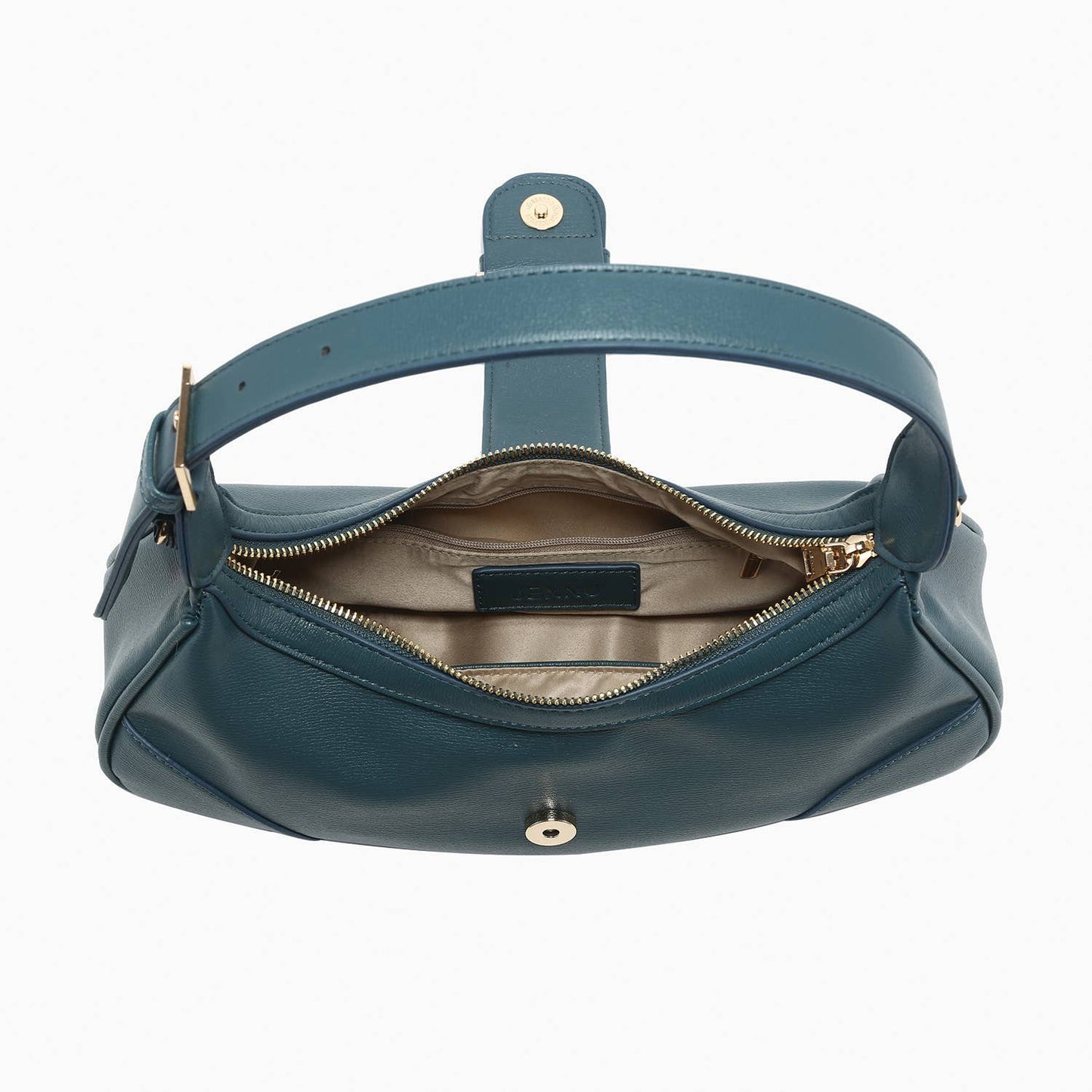 Madrid Buckle Shaped Shoulder Bag/Crossbody: Chocolate
