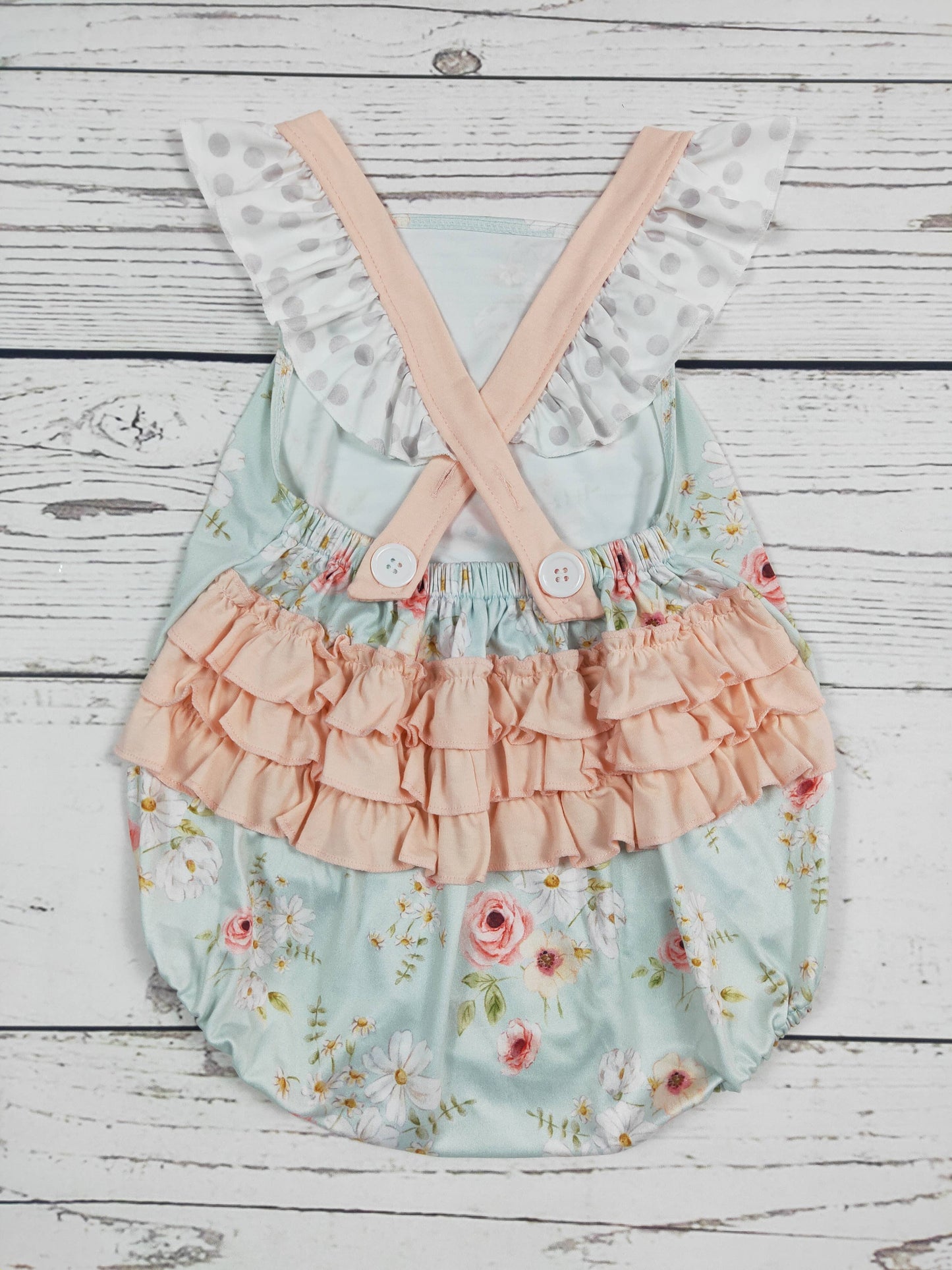 Baby Summer Floral Printe Bubble: 3-6M