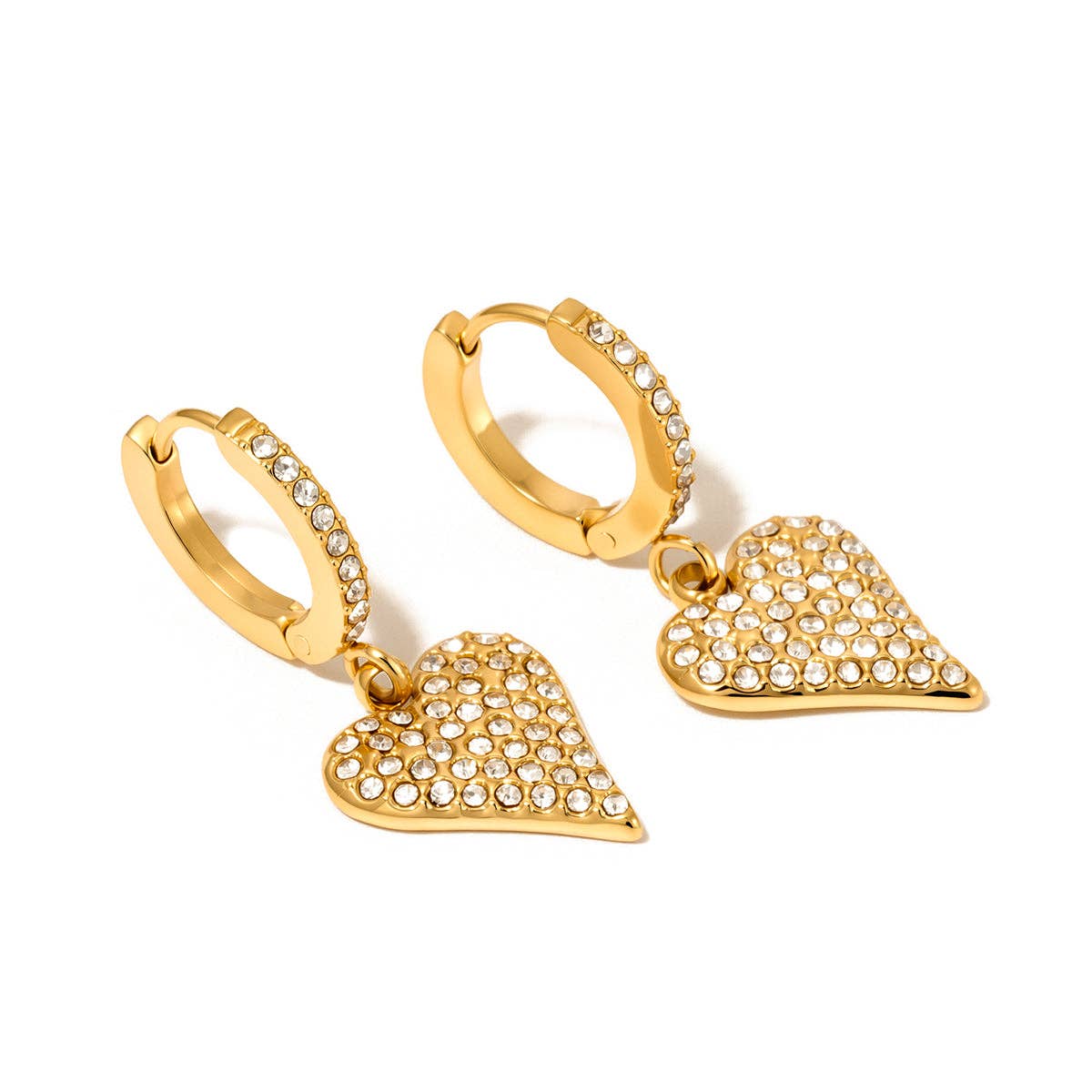 Pax Pave Heart Hoop