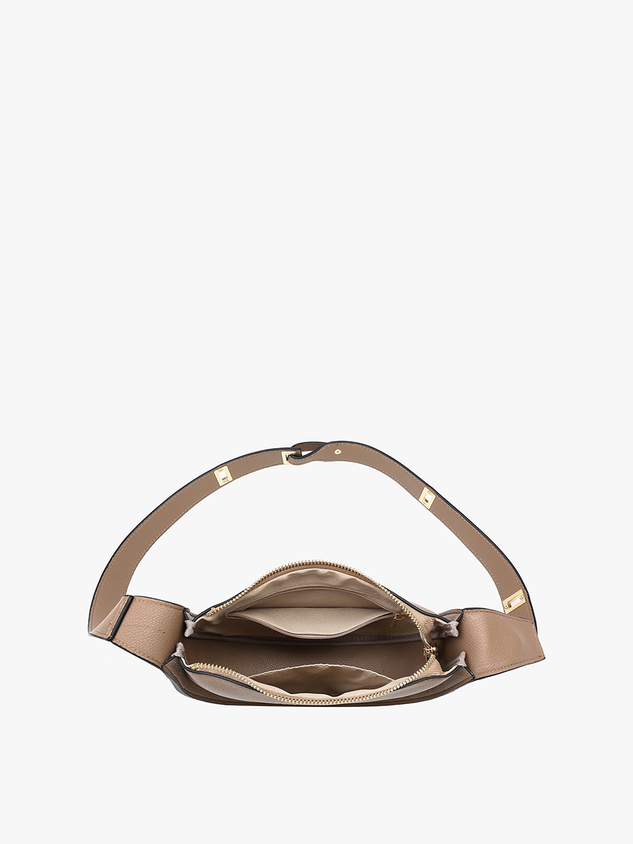 Celine Crescent Shoulder Bag: Off White
