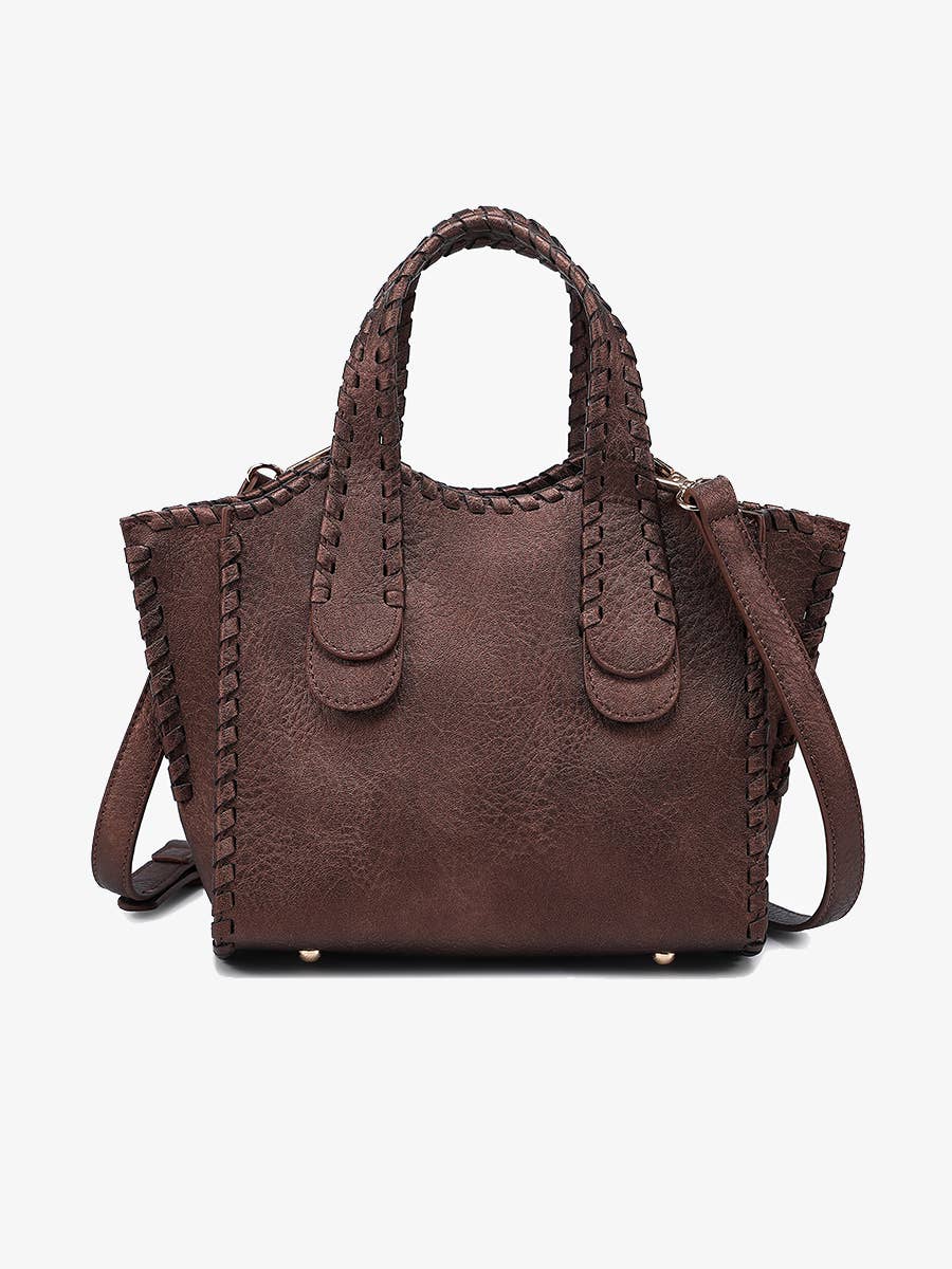 Marla Whipstitch Satchel Bag | M2683