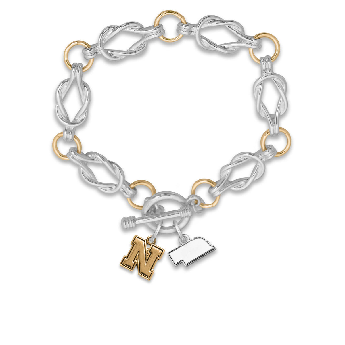 Nebraska Cornhuskers Isabel Toggle Bracelet