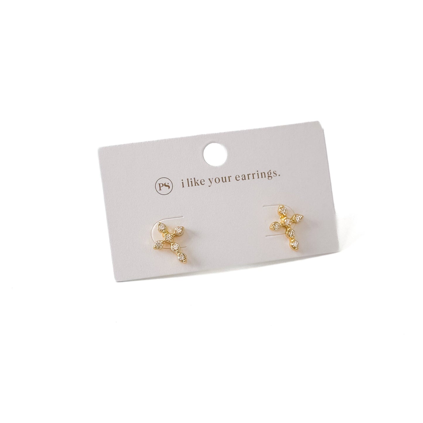 Diamond Cross Stud