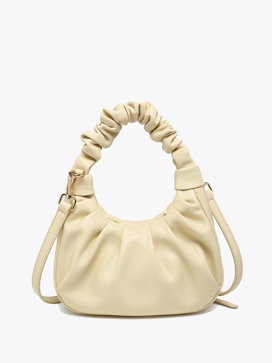Berkley Ruched Shoulder Bag – Vegan Leather Bag Sunflower