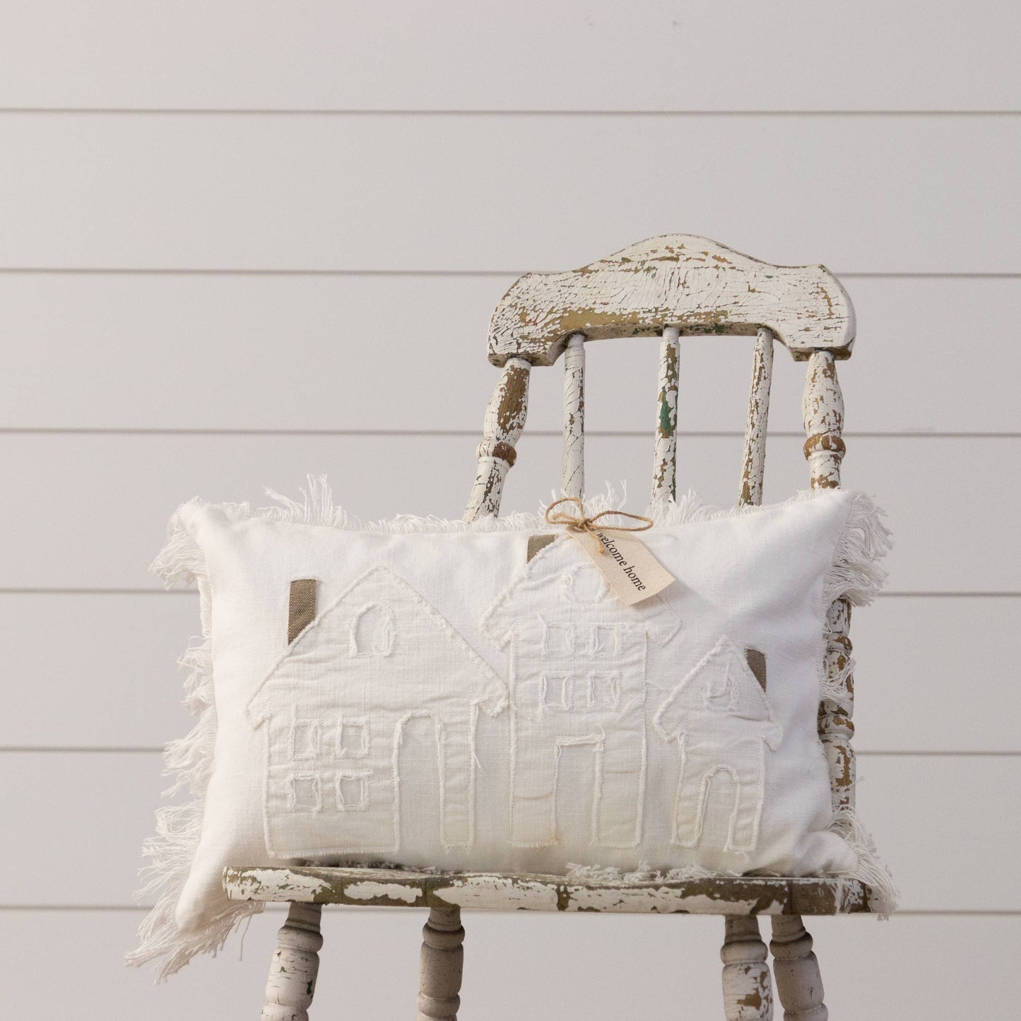 Pillow - Raggedy Welcome Home With Fabric Tag