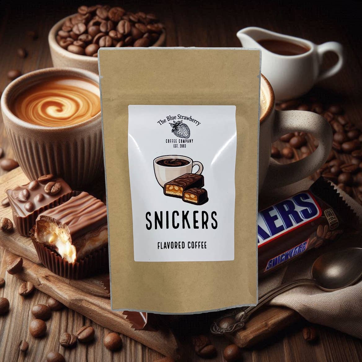 Snickers (Flavored Coffee): Ground / 4 oz
