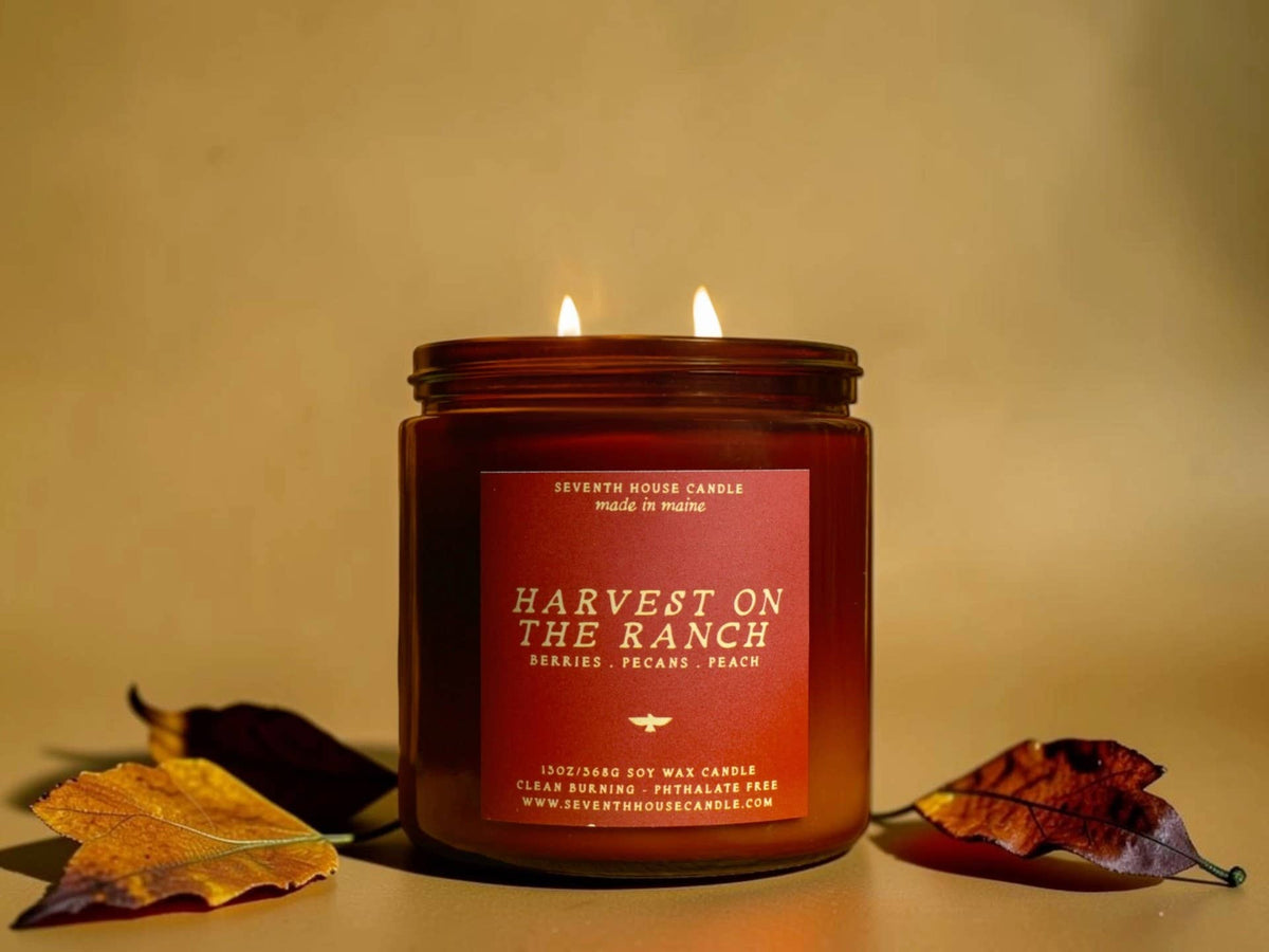 HARVEST ON THE RANCH - Berries, Pecan Candle