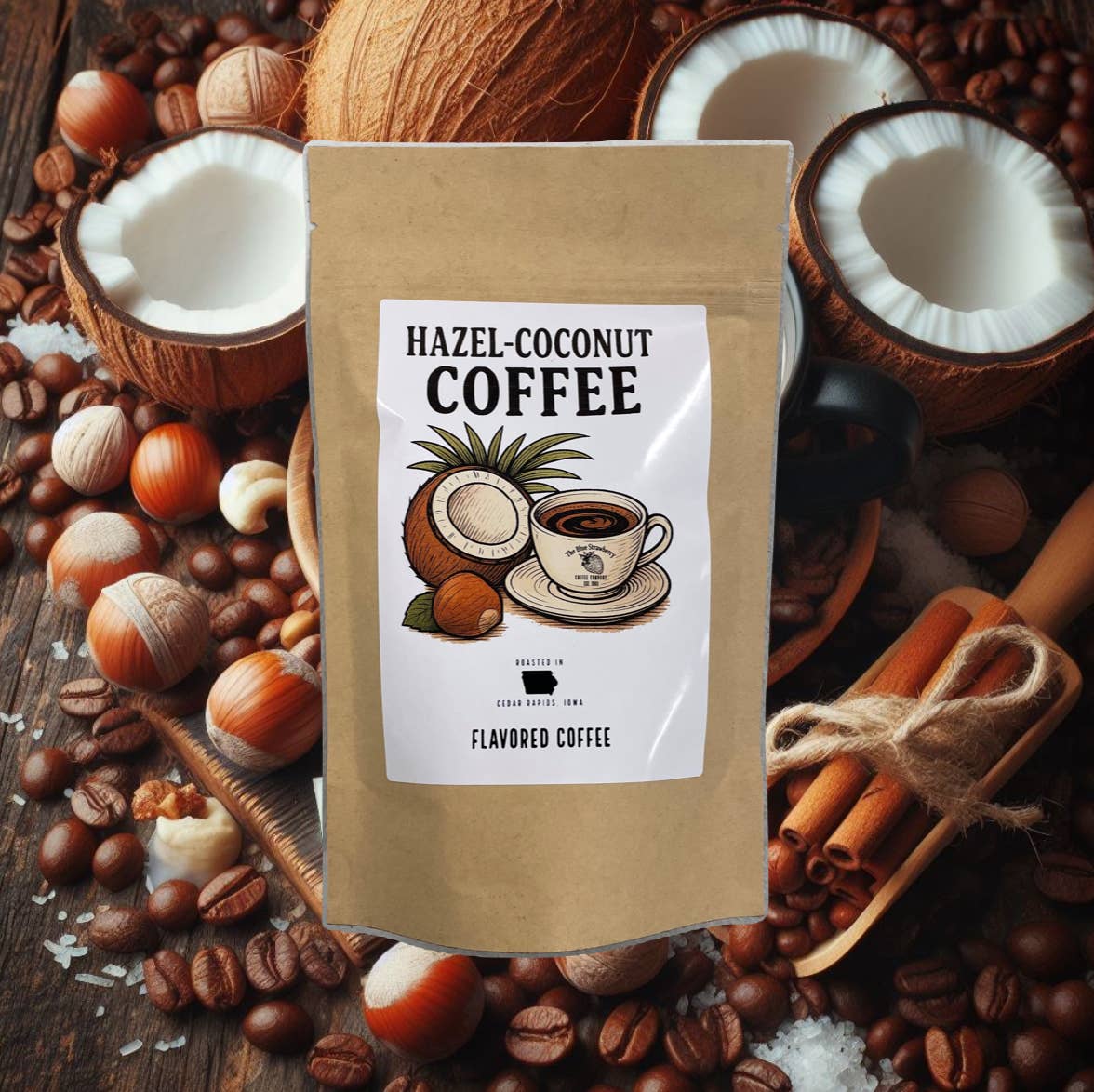 Hazel-Coconut (Flavored Coffee): Ground / 4 oz