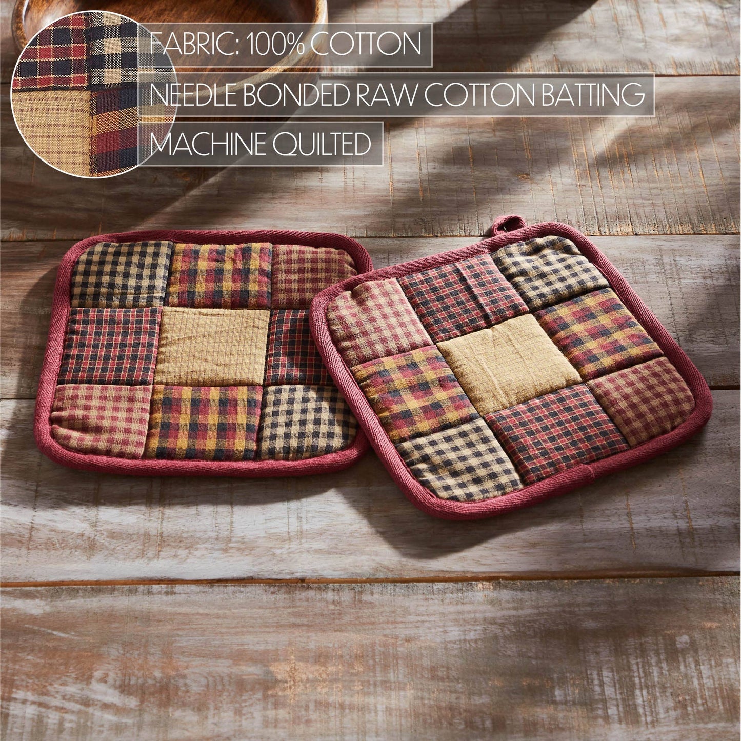 Heritage Farms Primitive Check Pot Holder