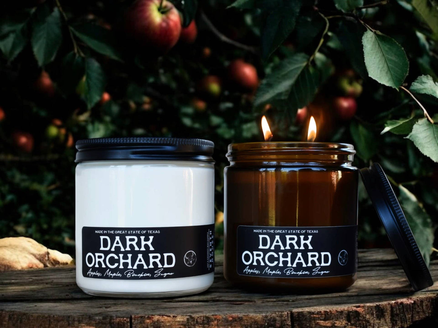 DARK ORCHARD - Apple &  Maple Bourbon Candle