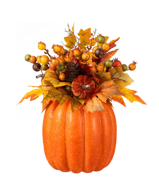 15 in H Fall Velvet Centerpiece