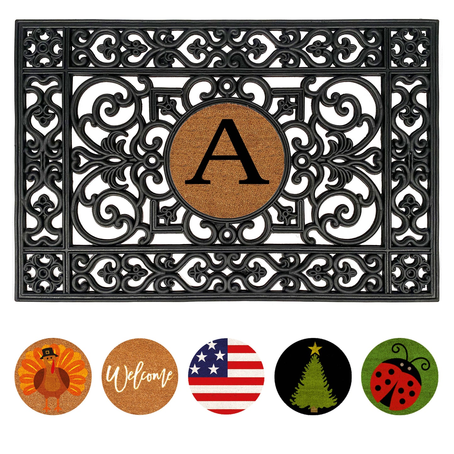 24" x 36" Rubber Doormat Interchangeable Insert: Welcome
