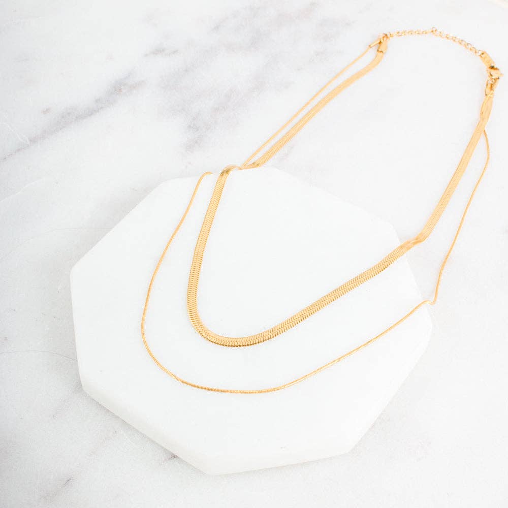 Brooke Layered Chain Gold