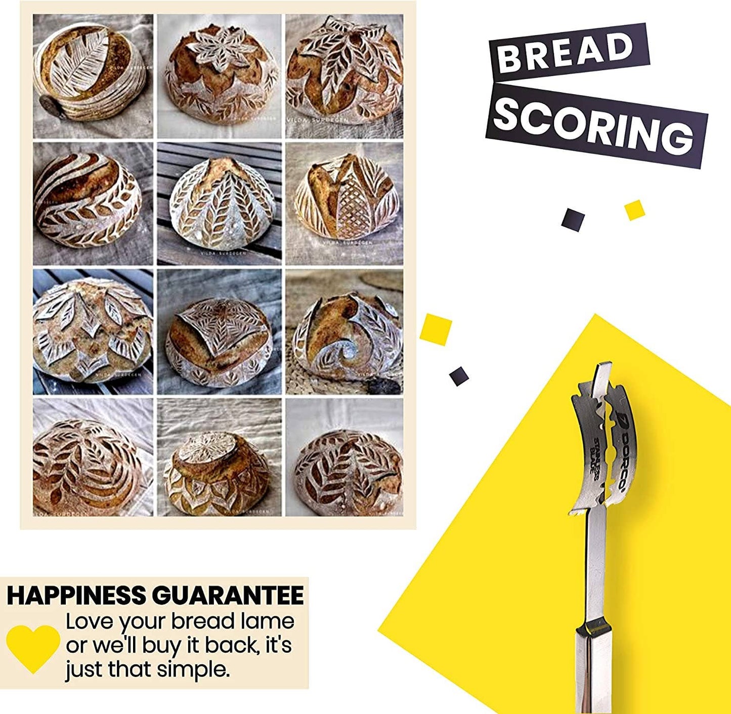 Stainless Steel Bread Lame with Storage and Blades