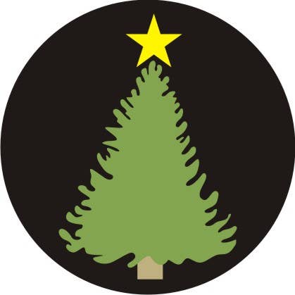 24" x 36" Rubber Doormat Interchangeable Insert:Christmas Tree