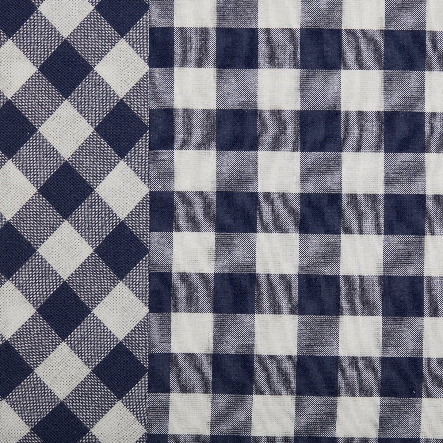 Vintage Check Blue Table Runner 36Lx13W