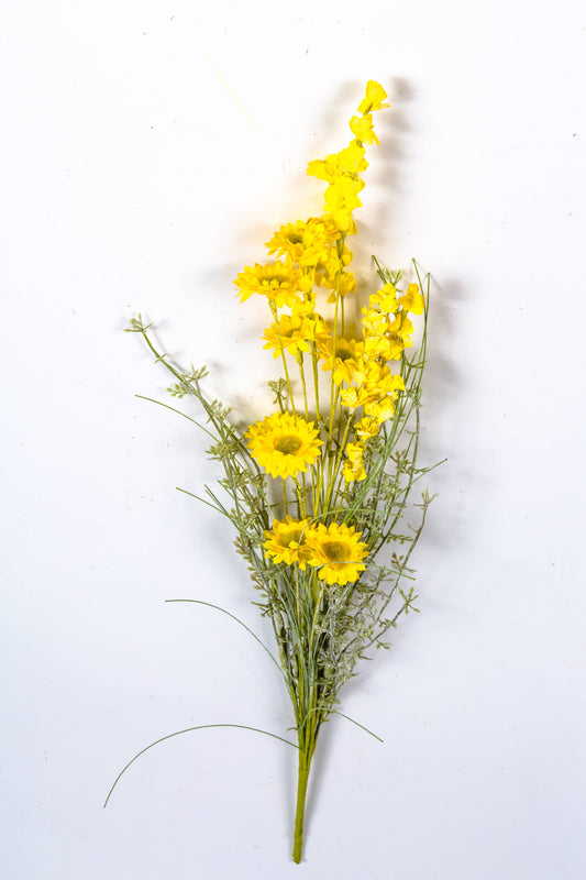 Wild Flower Bouquet, 21in, Hw, Yellow