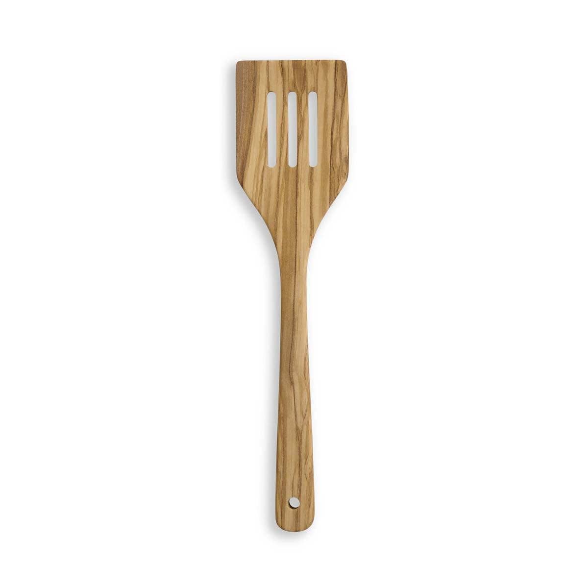 Fantes Italian Olivewood Slotted Turner, 12 inch