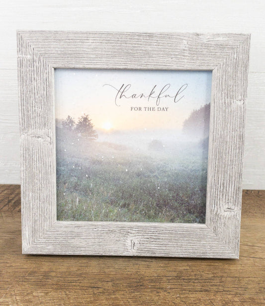Thankful For The Day Sunrise Sunset 8" x 8"
