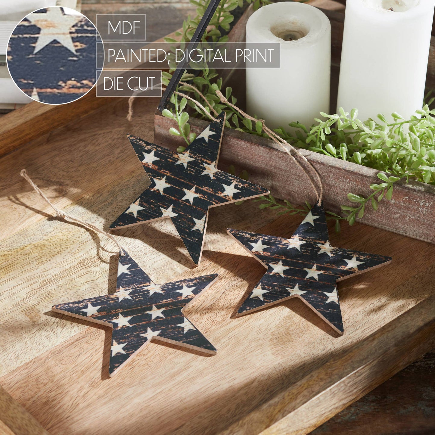 My Country Navy MDF Star Ornament