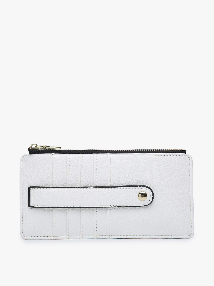 Saige Slim Card Holder Women's Wallet: White