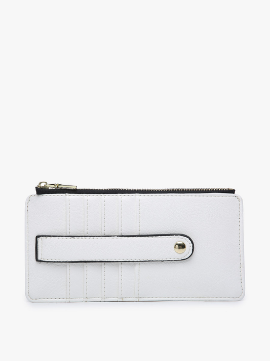 Saige Slim Card Holder Women's Wallet: White