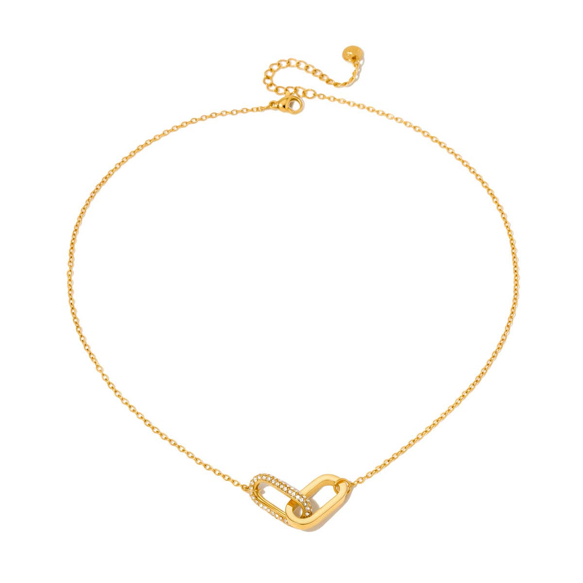 Linked with Diamonds Chain Necklace