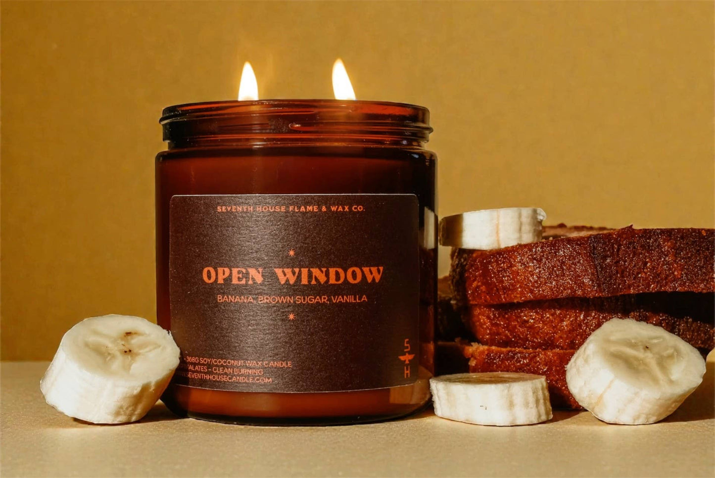 OPEN WINDOW - Banana Nut Bread Candle