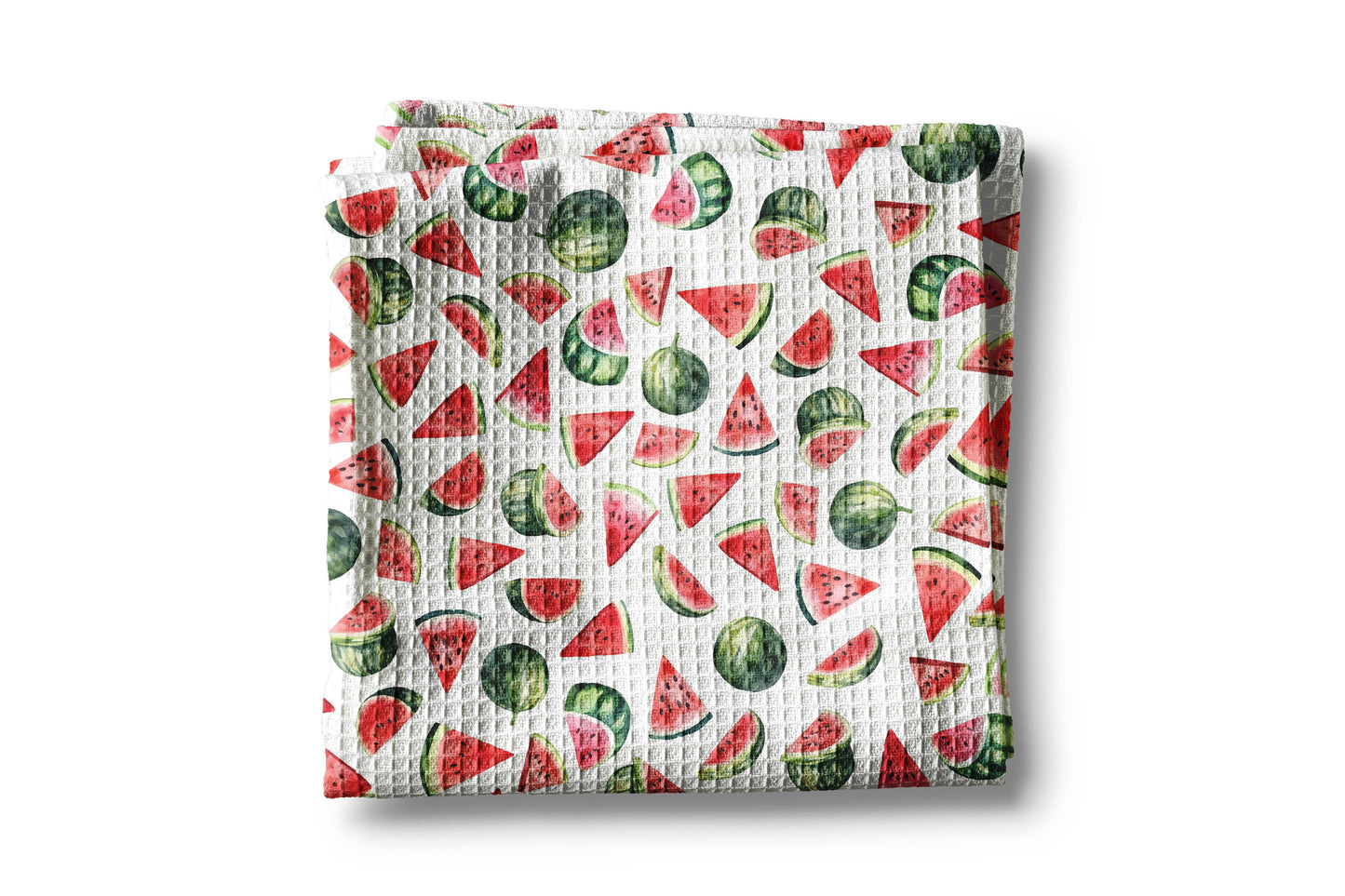 Watermelon Sunshine Summer Fruit Market Kitchen Towel Waffle