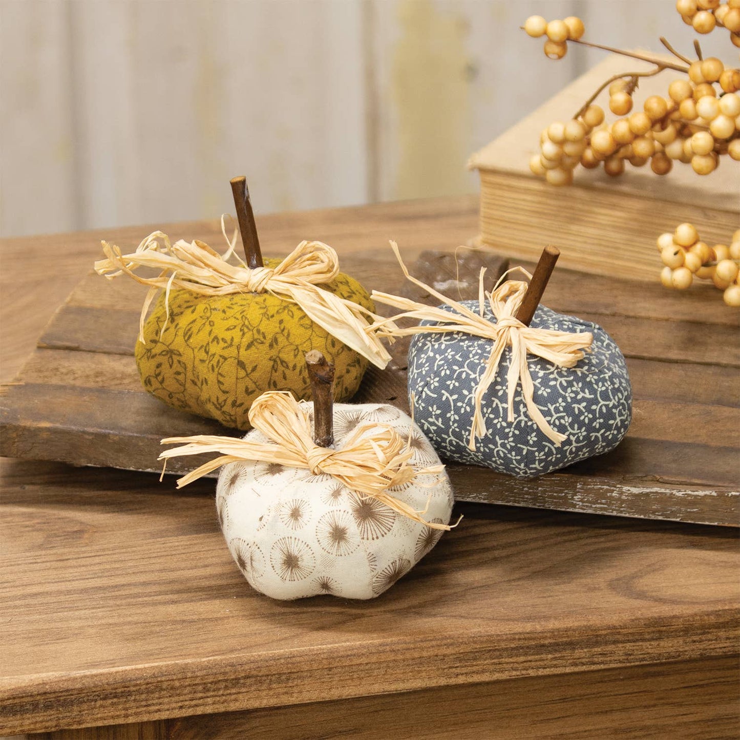 Fall Pattern Pumpkin - Set of 3