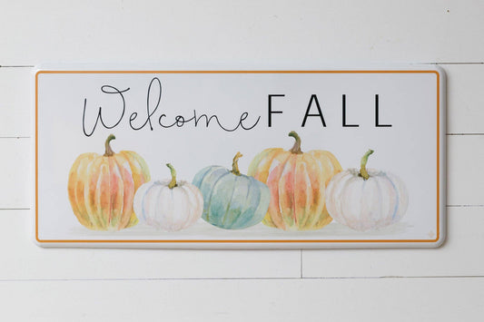 Metal Sign - Welcome Fall Pumpkin Patch