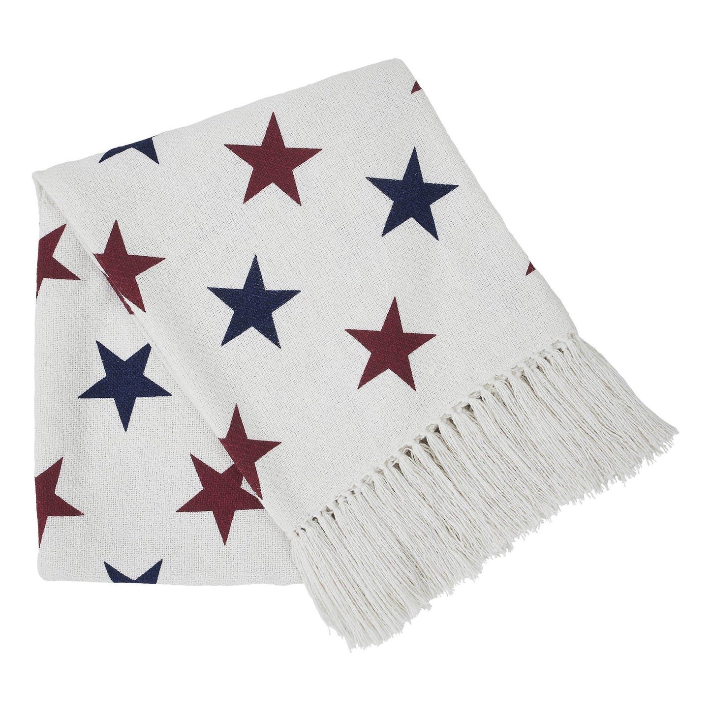 Americana Stars Woven Throw Blanket 50x60