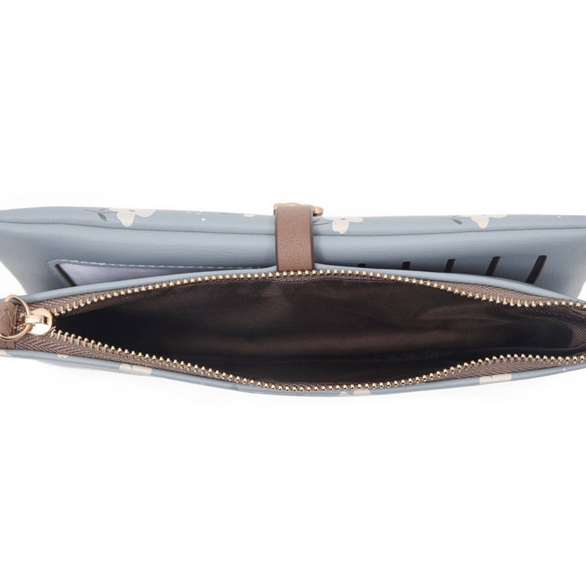 LADIES FRESH PRINTED BUCKLE WALLET APRICOT
