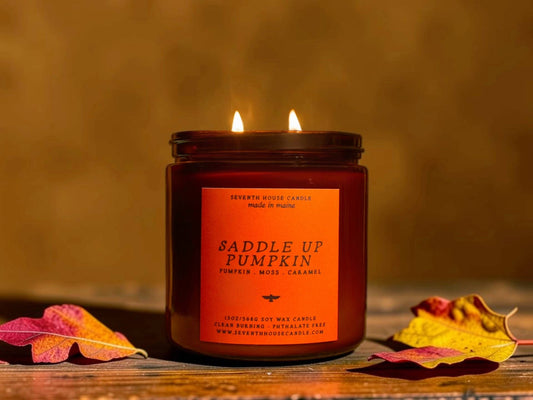 SADDLE UP PUMPKIN - Pumpkin, Moss, Caramel Candle