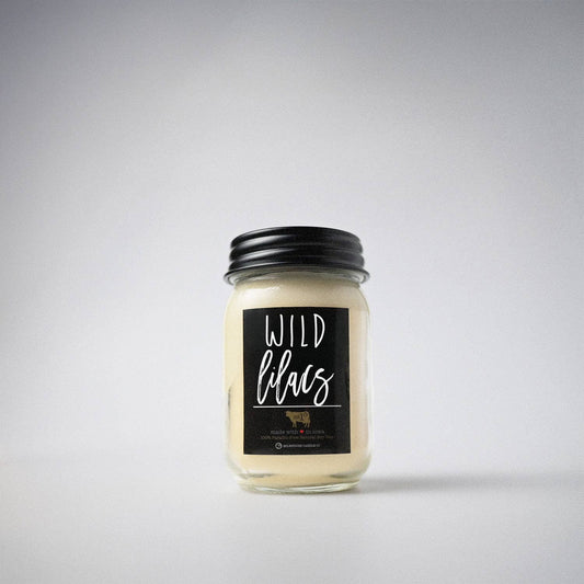 13 oz Mason Jar Candle: Wild Lilacs