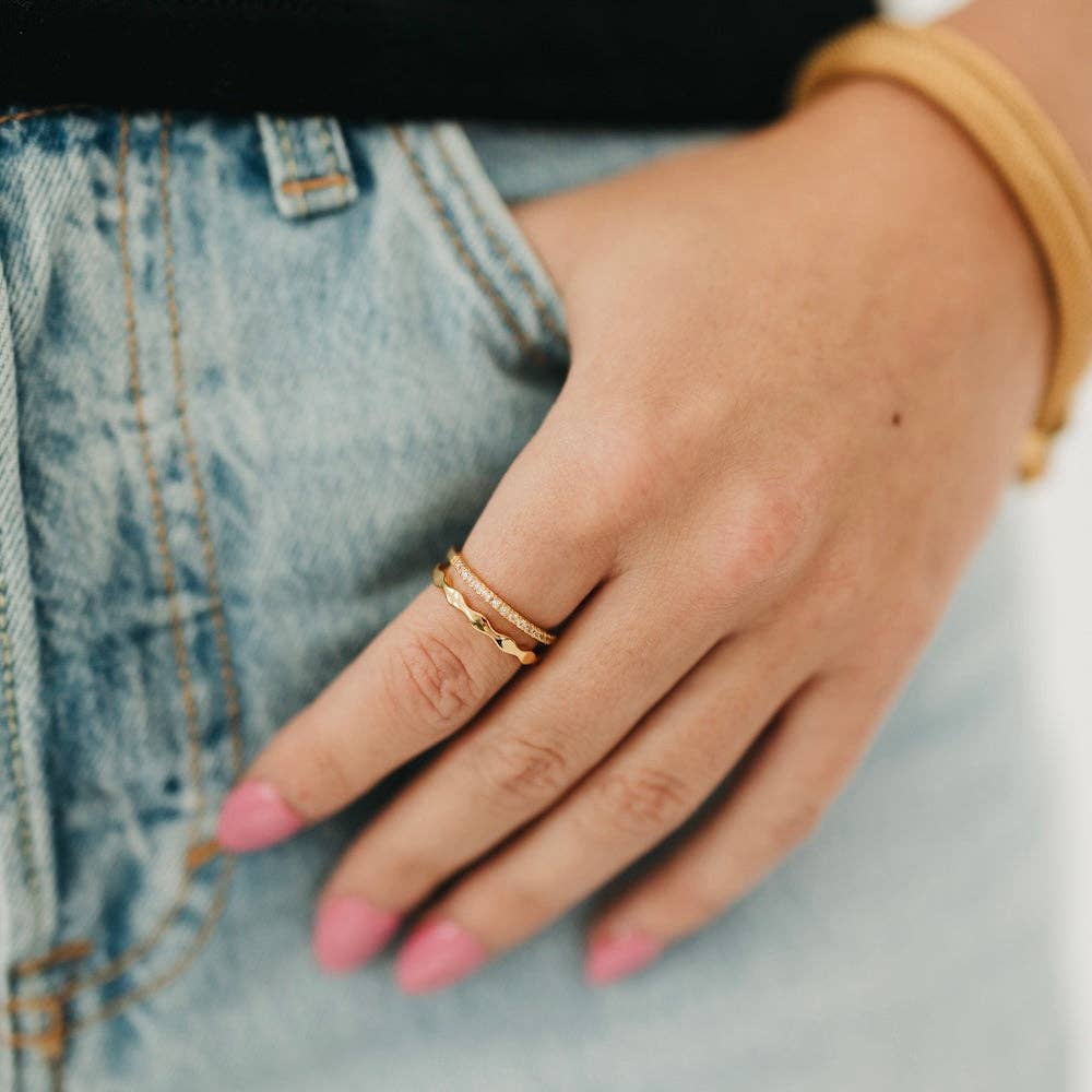 Boho Glam Ring Silver