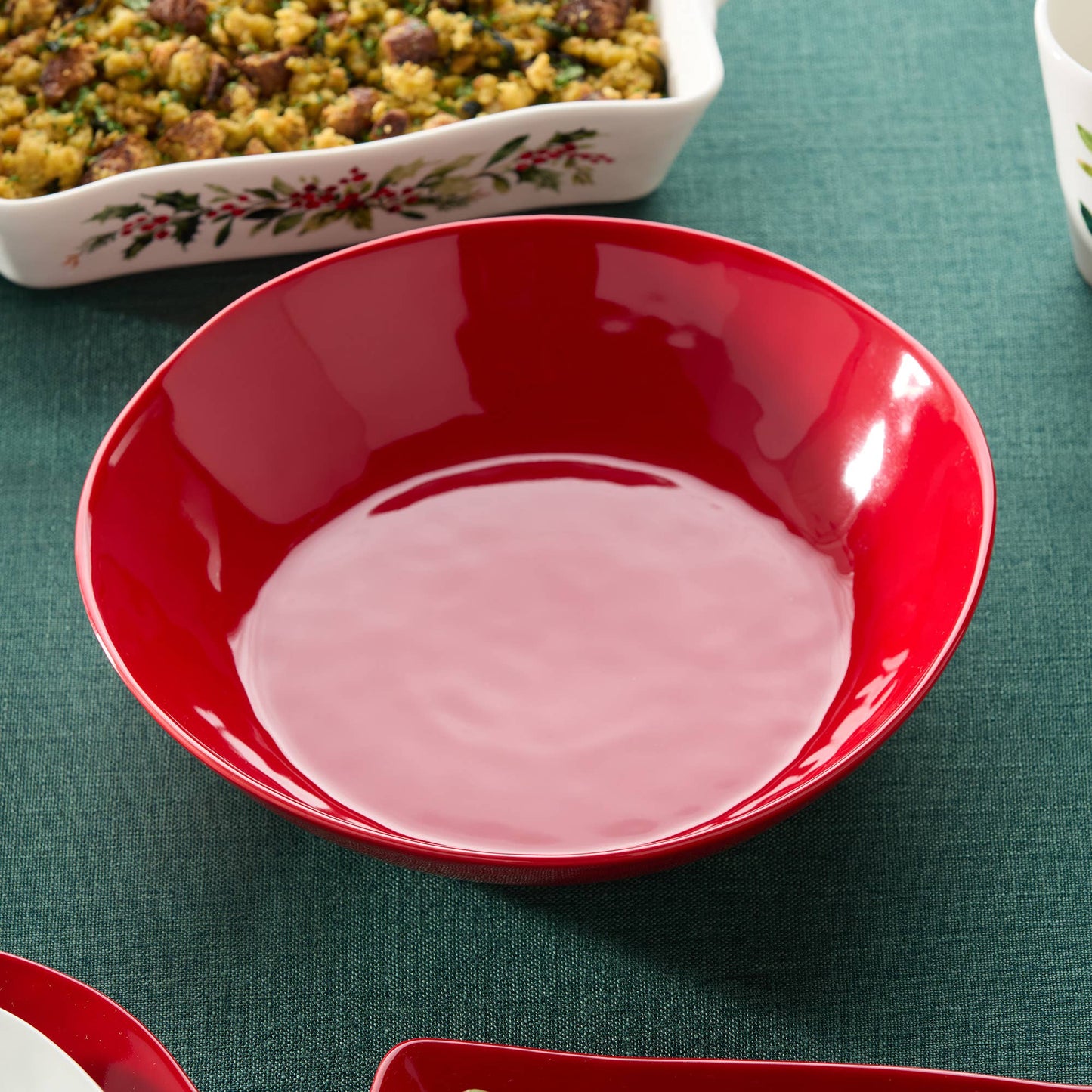 Berry Red Serving/Pasta Bowl  13in x 3in