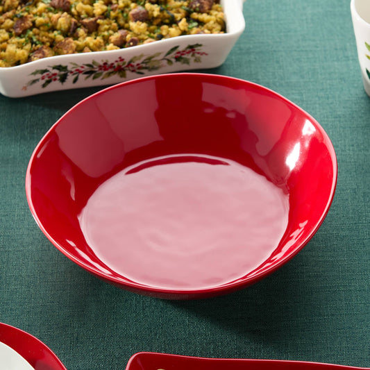Berry Red Serving/Pasta Bowl  13in x 3in
