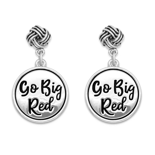 Nebraska Cornhuskers Twist and Shout Earrings