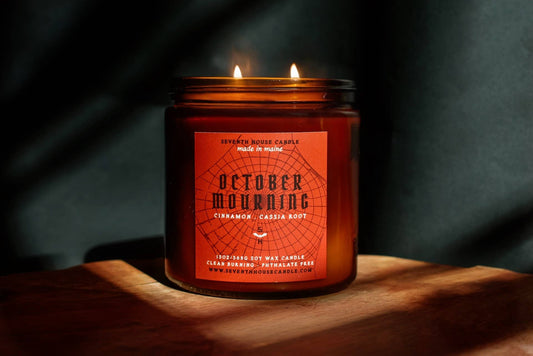 OCTOBER MOURNING - Cinnamon, Cassia Root Candle