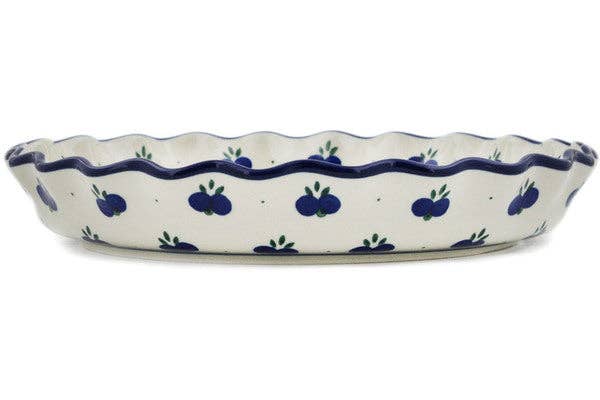 Fluted Pie Dish 10" Wild Blueberry