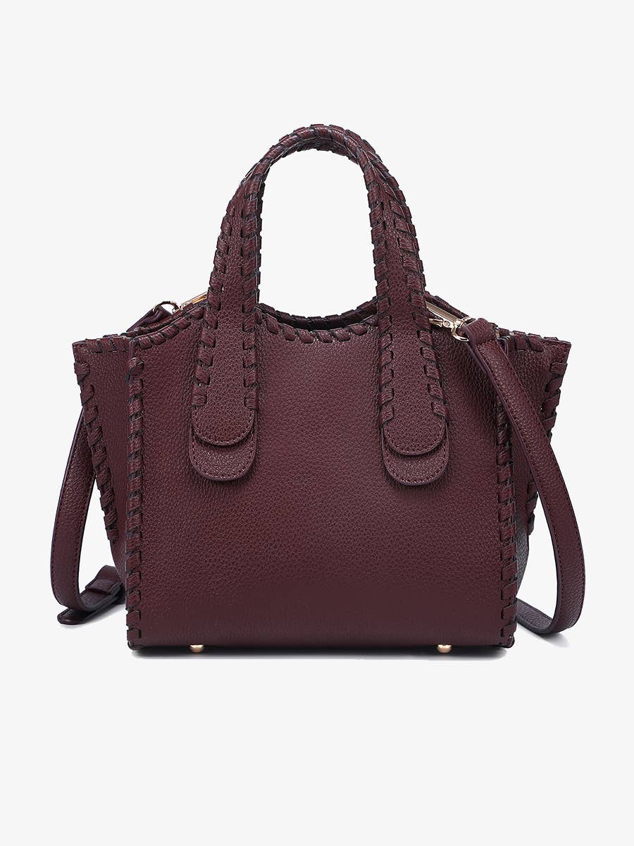 Marla Whipstitch Satchel Bag | M2683