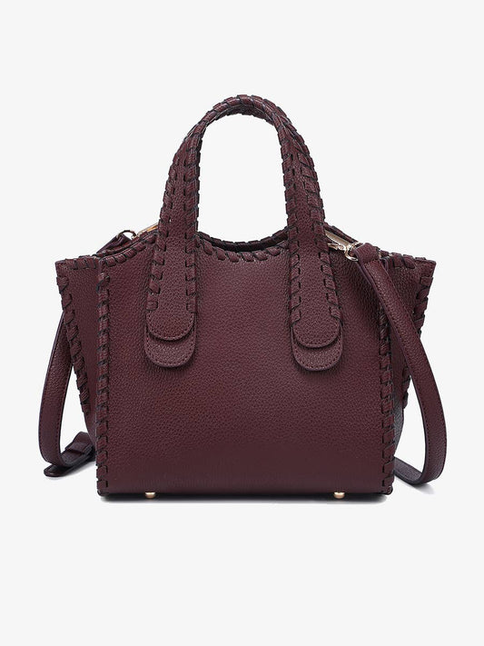 Marla Whipstitch Satchel Bag | M2683