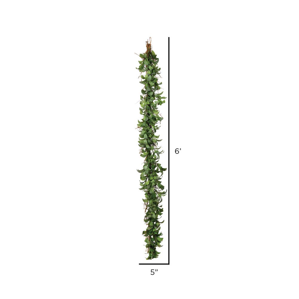 Vickerman 6' Lamb Ear Garland: Green / 6'