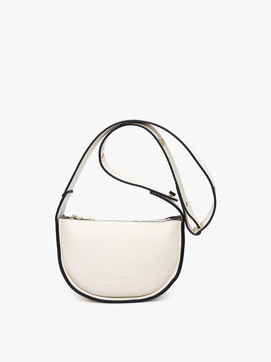 Celine Crescent Shoulder Bag: Off White