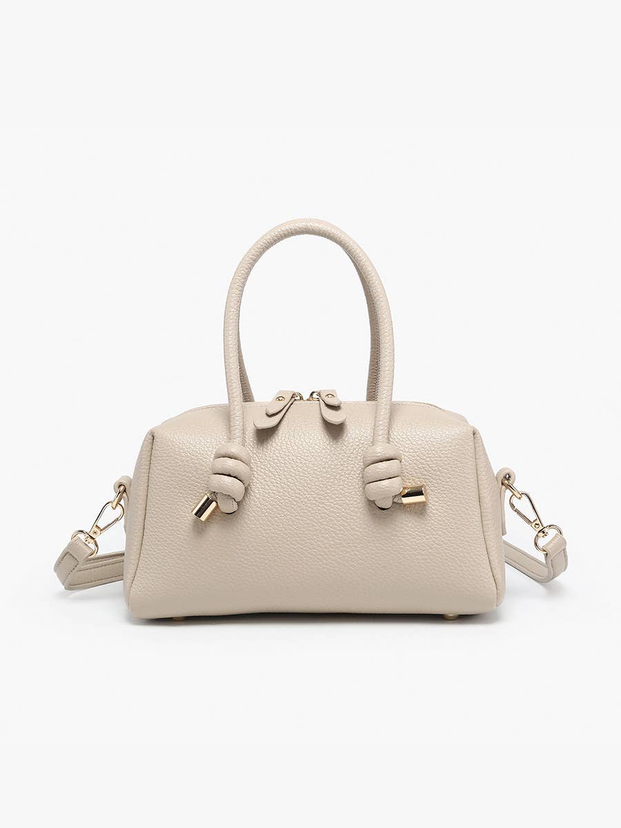 Barcelona Mini Satchel/Crossbody Bag Greige