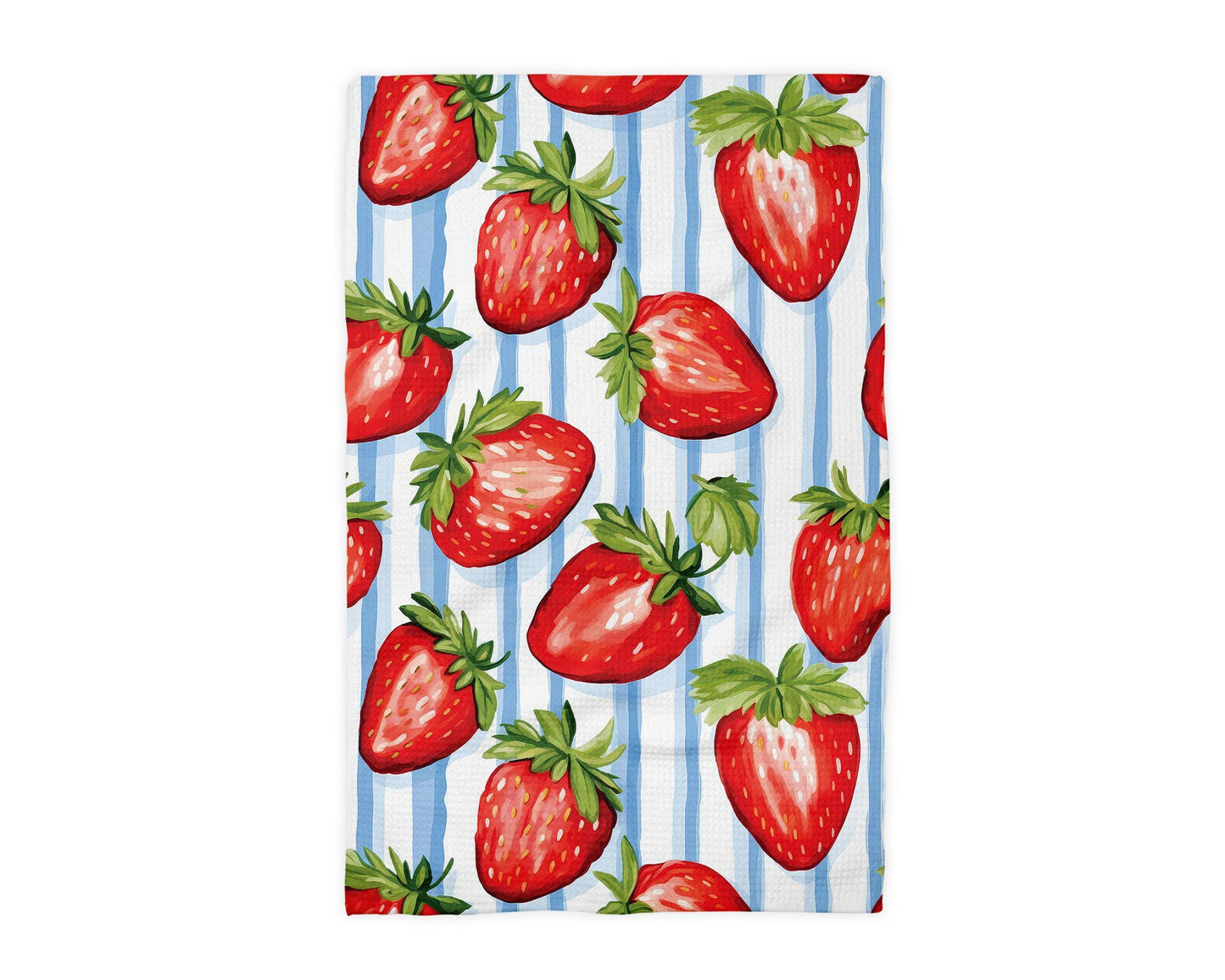 Strawberry Berry Picking Spring Summer Fruit Kitchen Towel