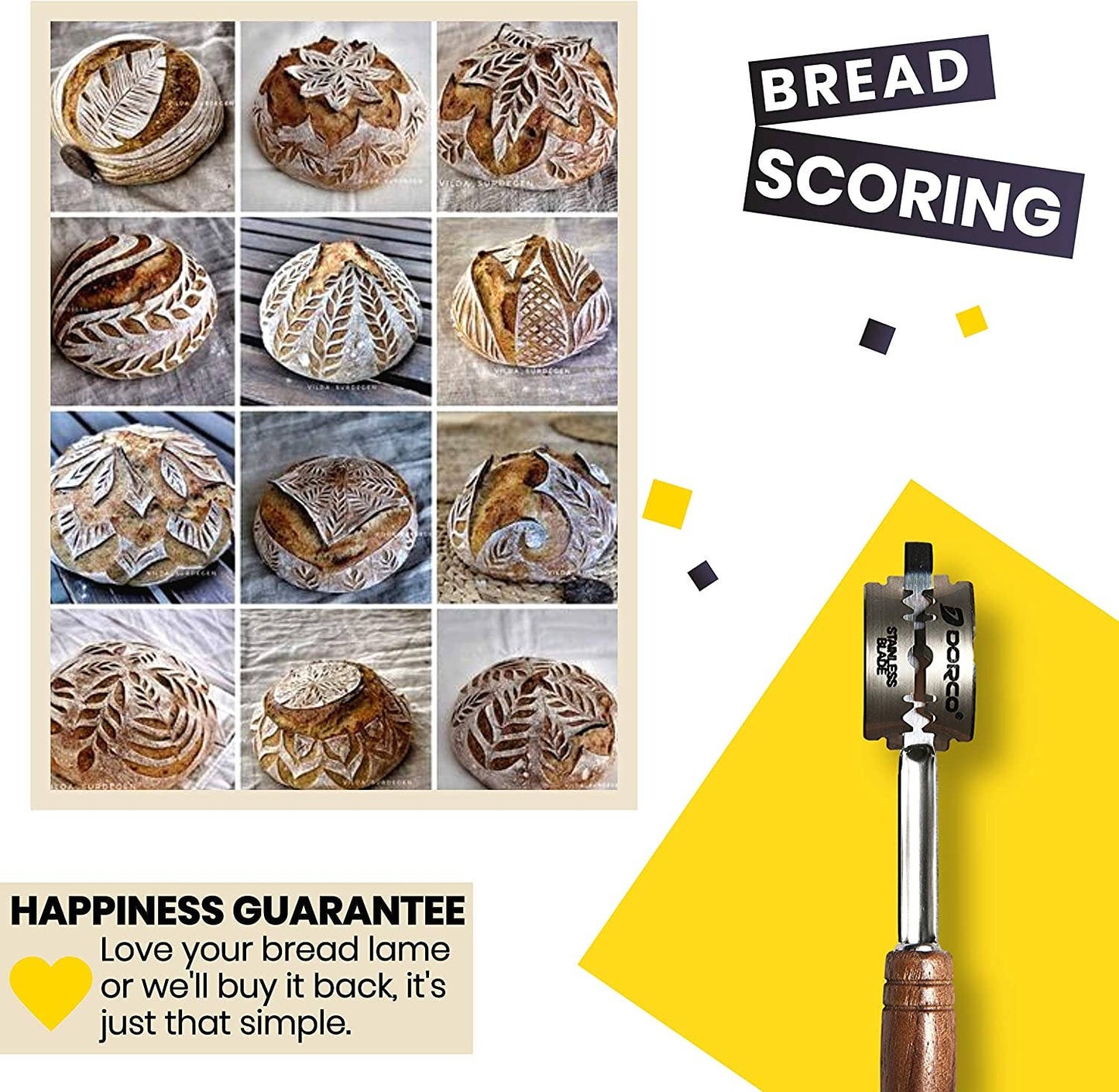 Bread Lame Handcrafted in Walnut Wood With Storage & Blades